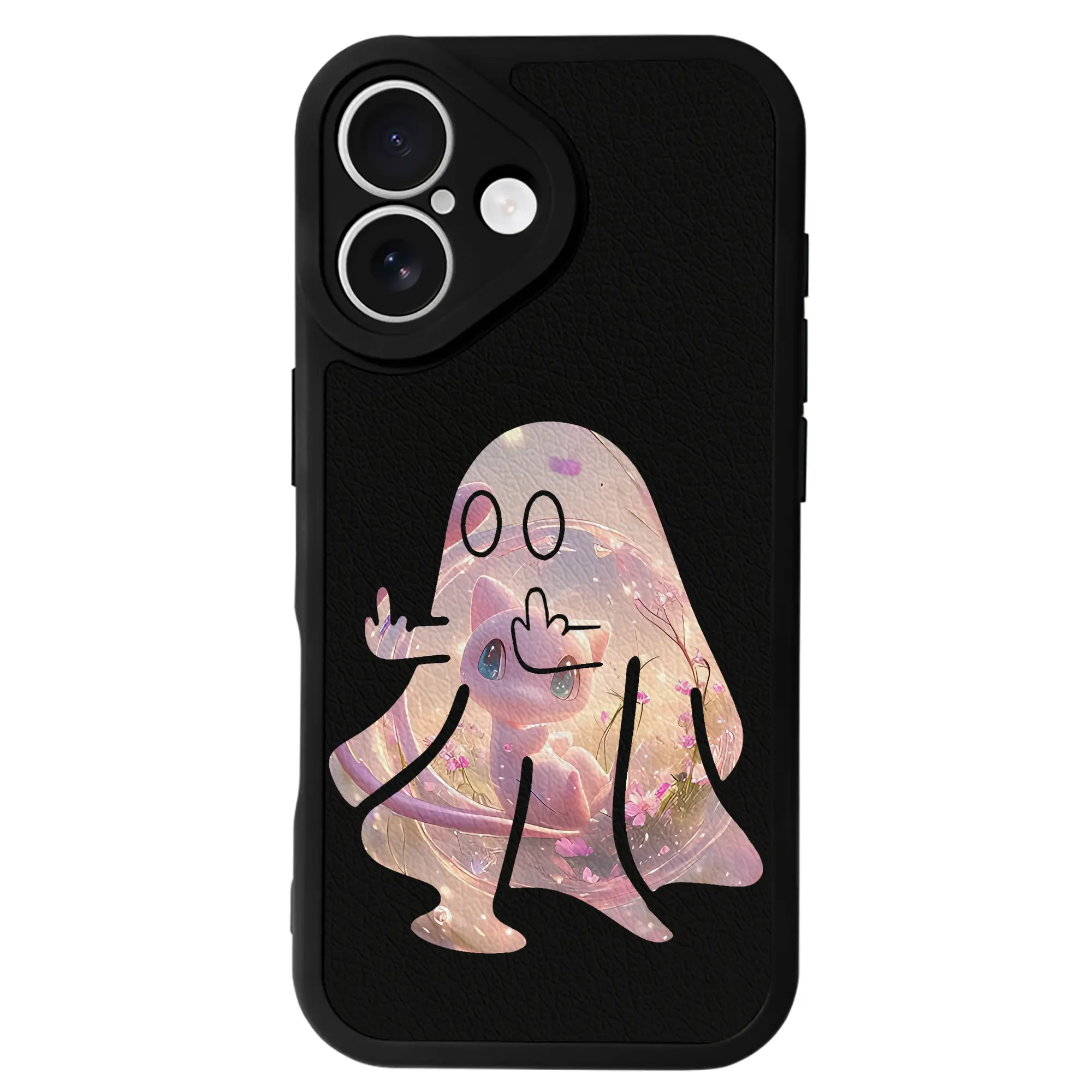 ポケモン グッズ,ミュウ - IPhone 16シリーズ対応 ・ シリコンスマホケース ・ レザー調 ・ 高精度フィット ・ 耐衝撃 ・ ワイヤレス充電対応 ・ 精密カット